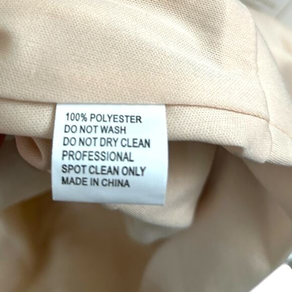 Mac Duggal Evening Gown 11306 Embellished One Sleeve Beaded White Cream 16 - Picture 9 of 9